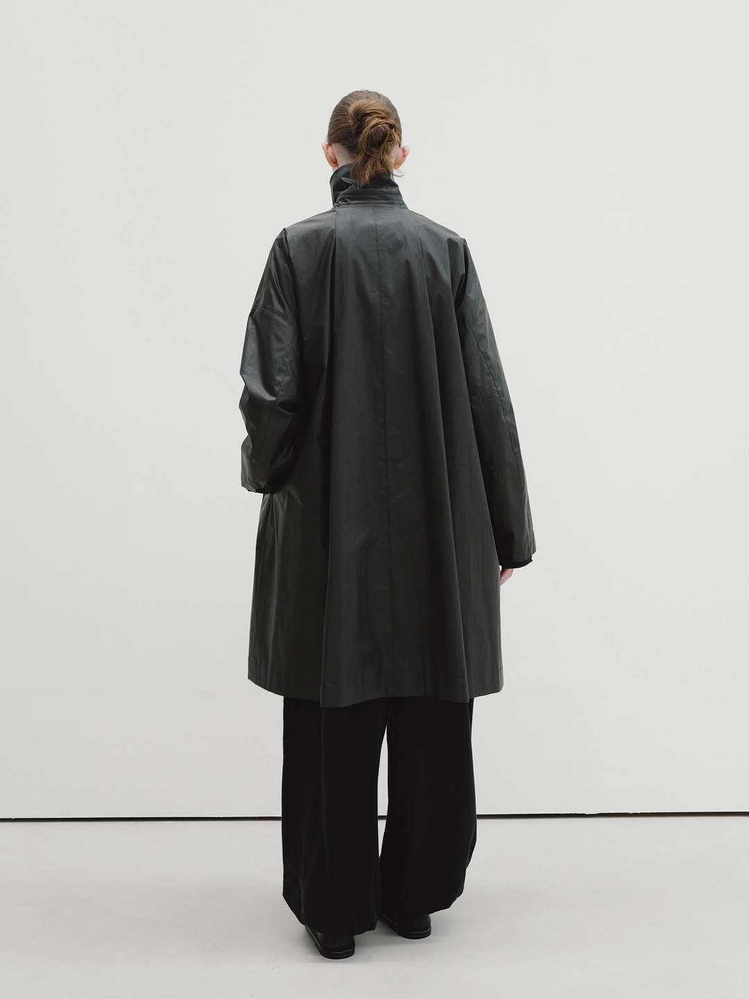 모이아 A-line wind coat (black) 상품 이미지 3