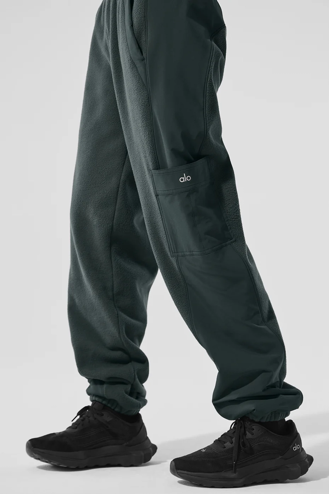 알로요가 Polar Fleece Wintry Mix Pant - Charcoal Green 상품 이미지 3