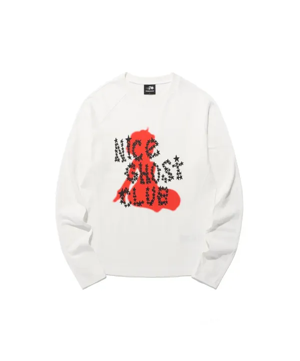 star logo slim l/s tee[white]