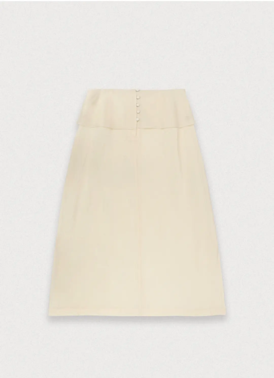 포에토 GLEAM LAYERED SKIRT - CREAM YELLOW 상품 이미지 3