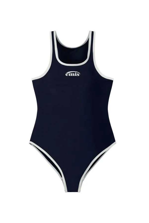 RACER BACK SWIMSUIT-NAVY