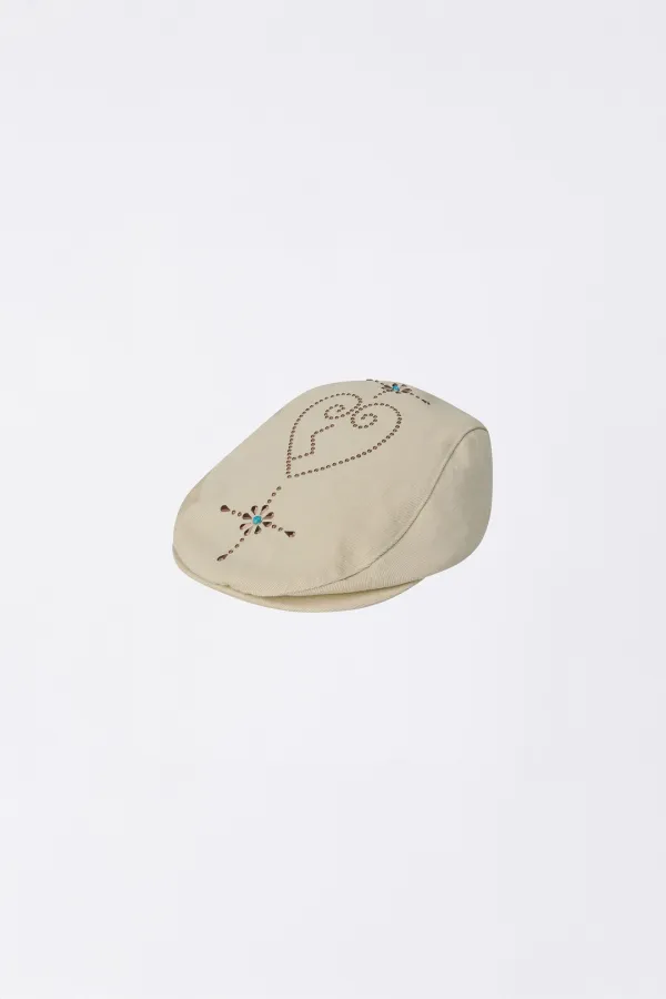 Boho Stud Hunting Cap Raw