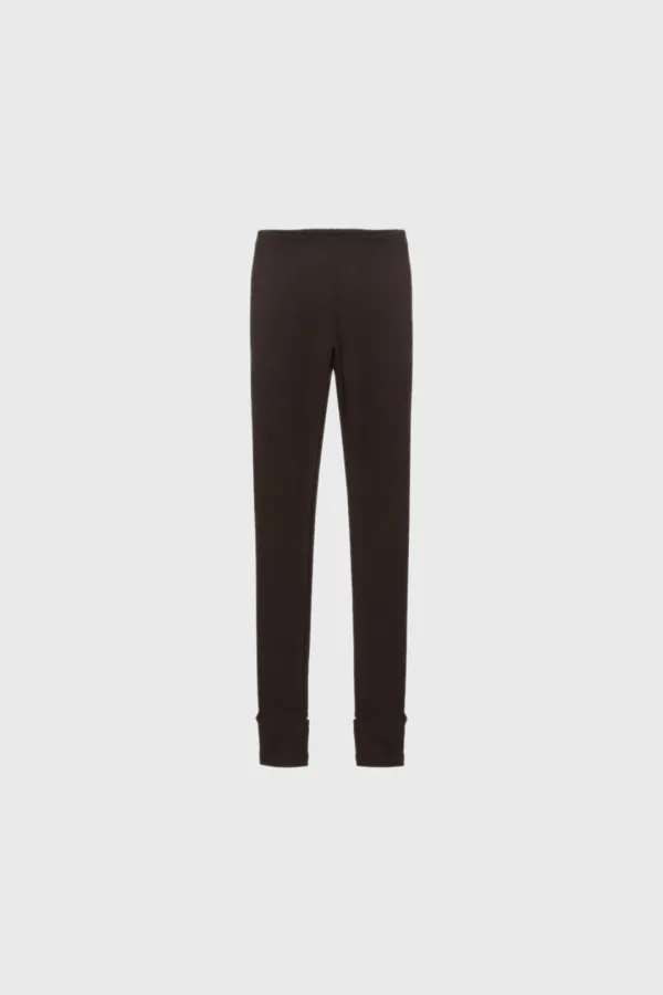 [Exclusive] Ribbed tights (brown)