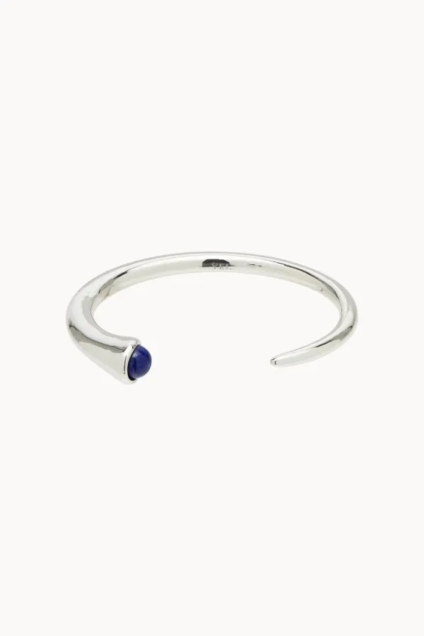 [VEI] 925silver PETAL GEM OPEN BANGLE_LAPIS LAZULI_OD3A2MBR90