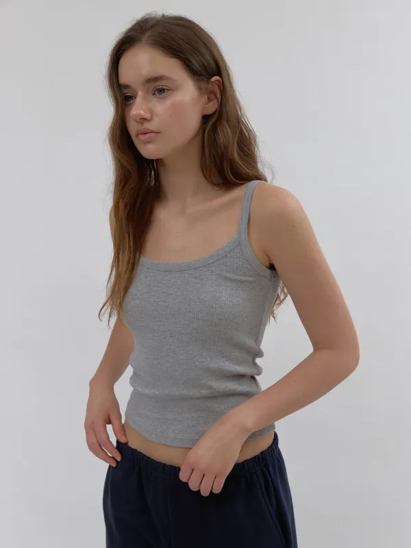 mochi rib cami (melange)