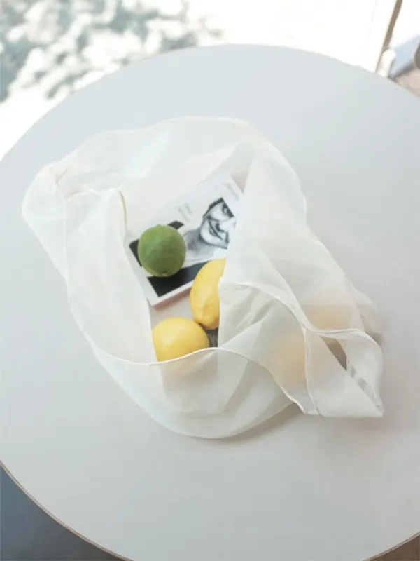 오간자 토트백 Organza Tote Bag_Lemon
