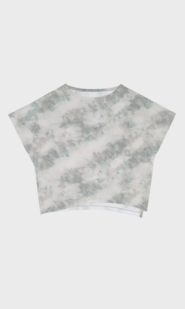 Stud Off-Shoulder Tee_Smoke Green