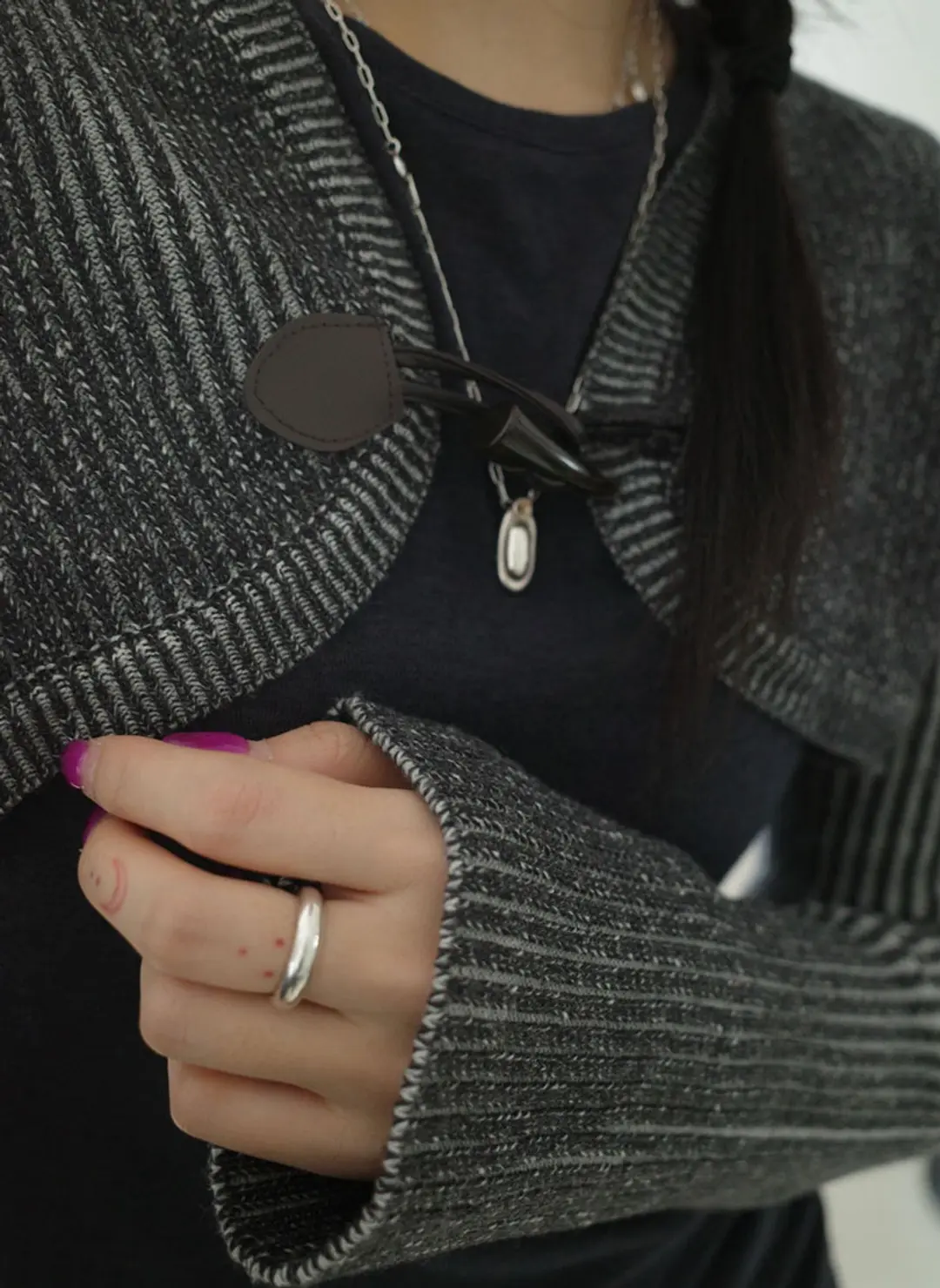 루루서울 Teddy Bolero (Charcoal) 상품 이미지 2