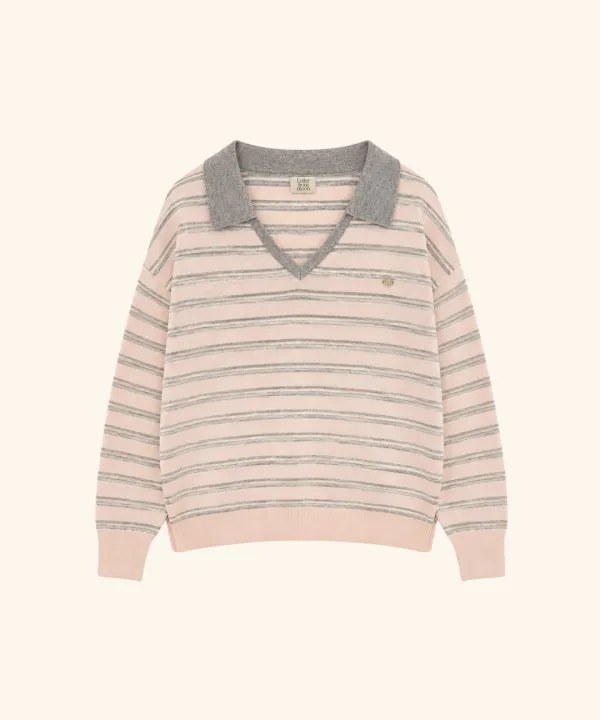 Page Striped Rugby Knit (Pink)