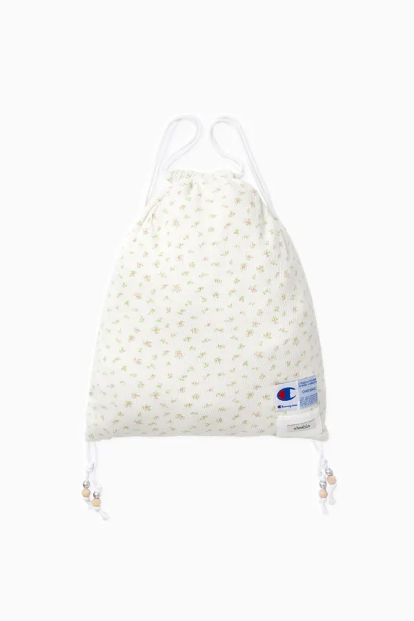 LOGO LABEL SWEAT GYM SACK, FLORAL