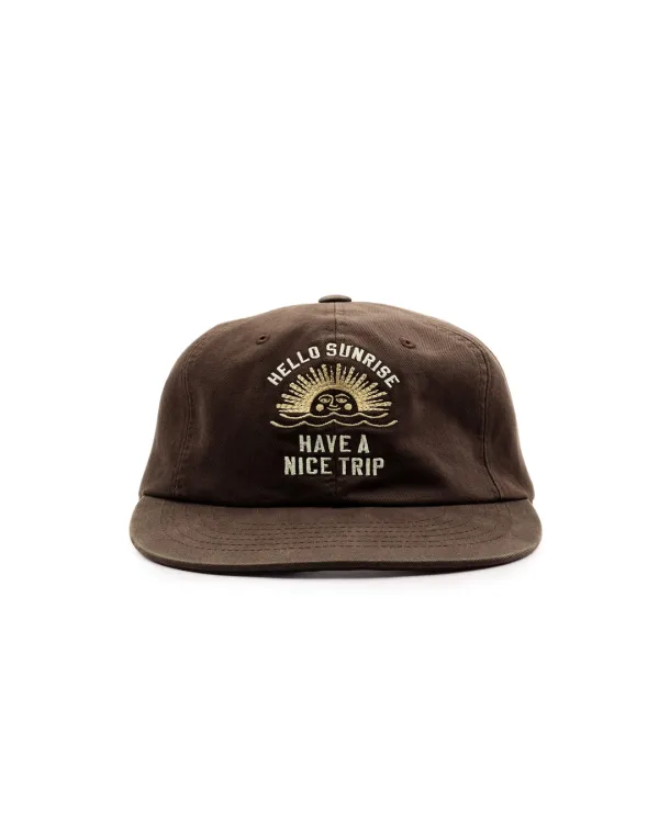 VTG Arch Logo Relaxed Fit 6P Cap_Brown