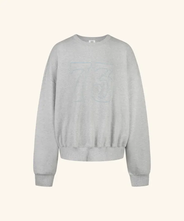 Letters 73 Sweatshirt ( Melange Gray )