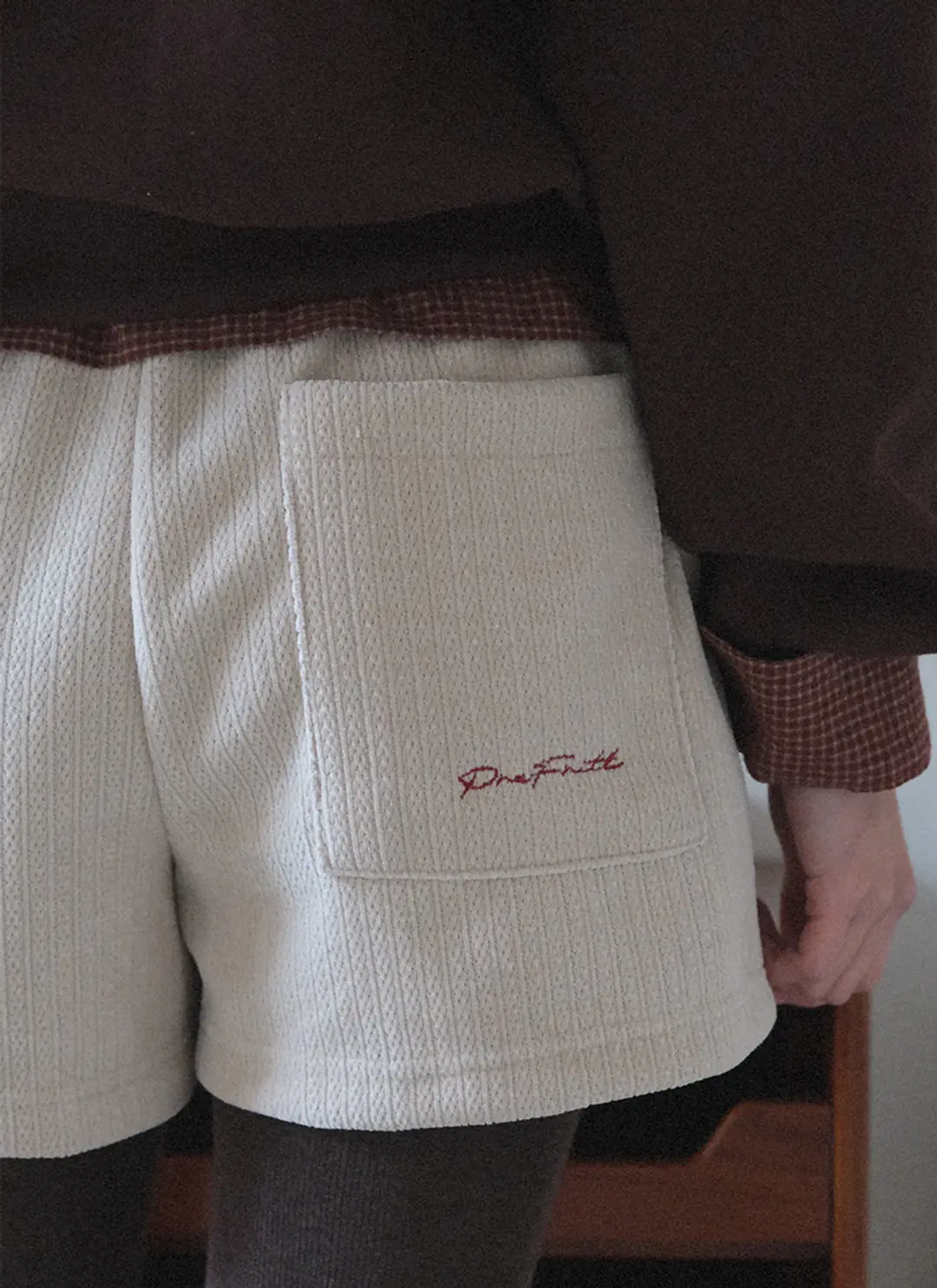 PREFRITT : Kevin winter corduroy short - ivory