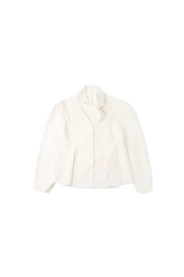 Fable scarf blouse_ivory