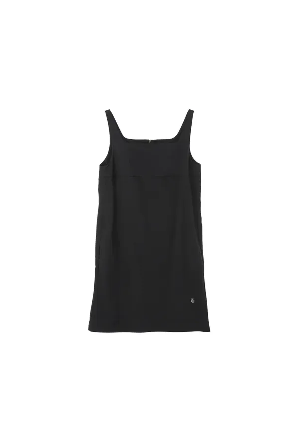 Nylon Mini Dress, Black
