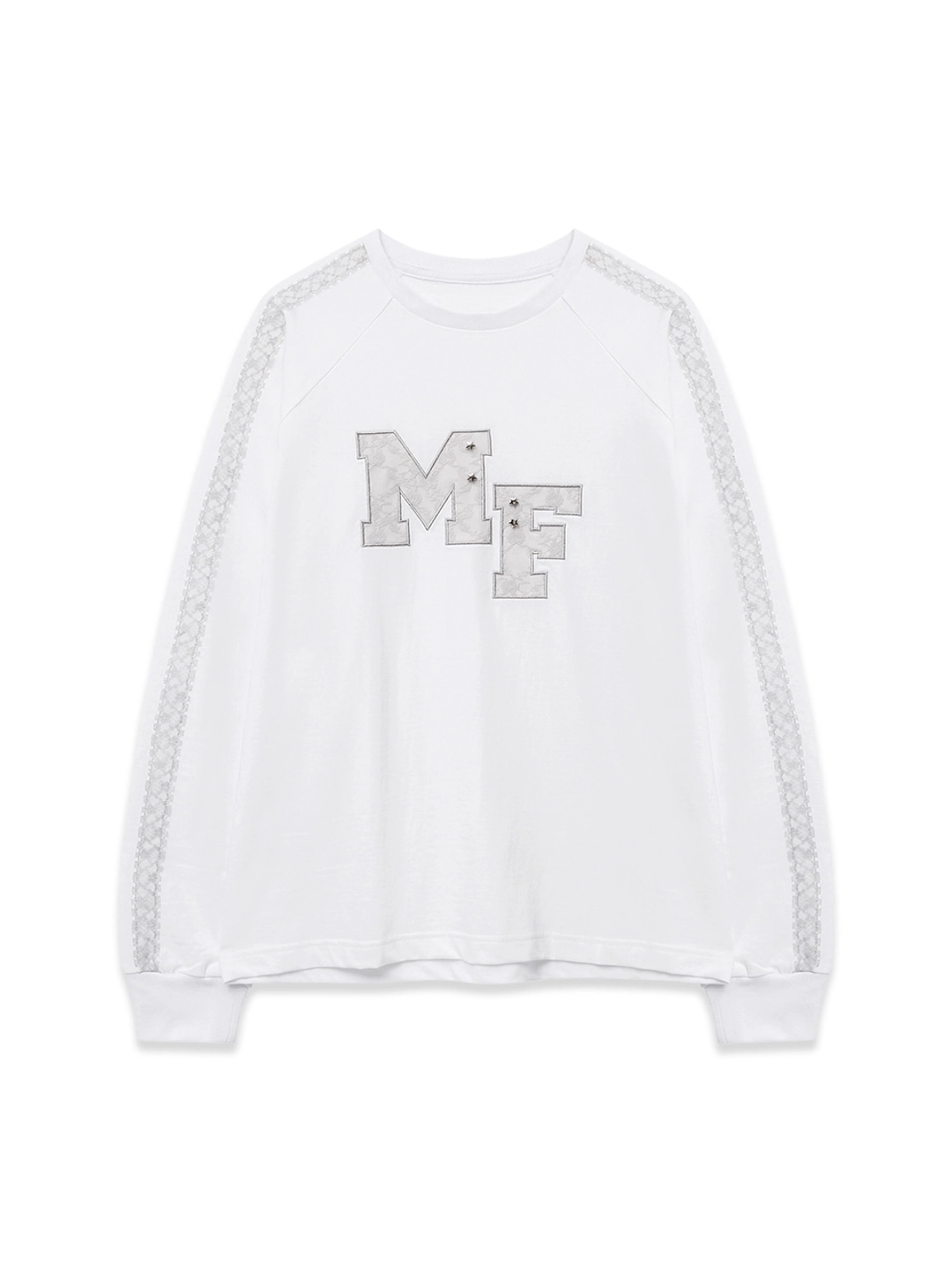 마가린핑거스 LOGO PATCHWORK T-SHIRT (WHITE) 상품 이미지 3