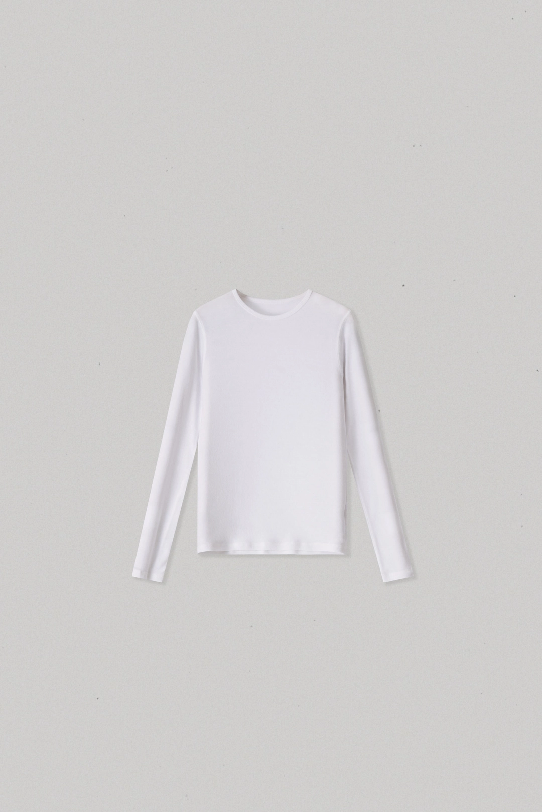 스앨더 33932_Soft Ribbed Neck Long Sleeve T-Shirt 상품 이미지 1