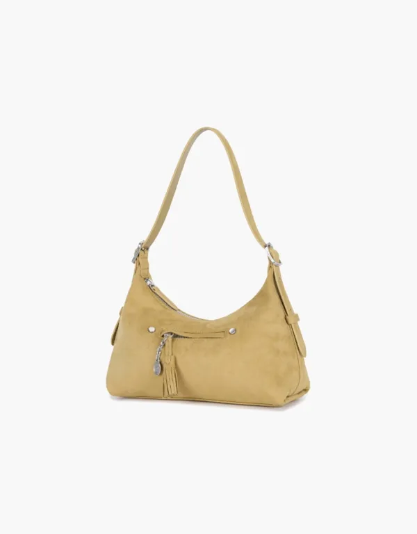 latte bag (suede) - butter (S)