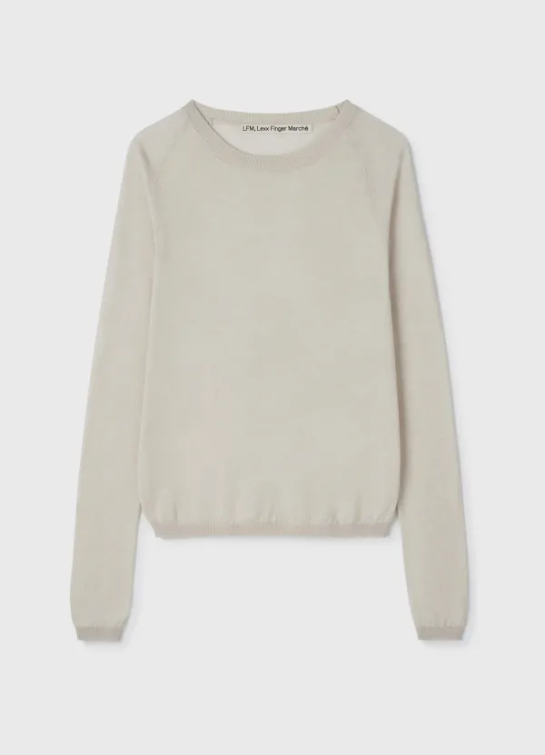 Bound Neck Knit / Ivory