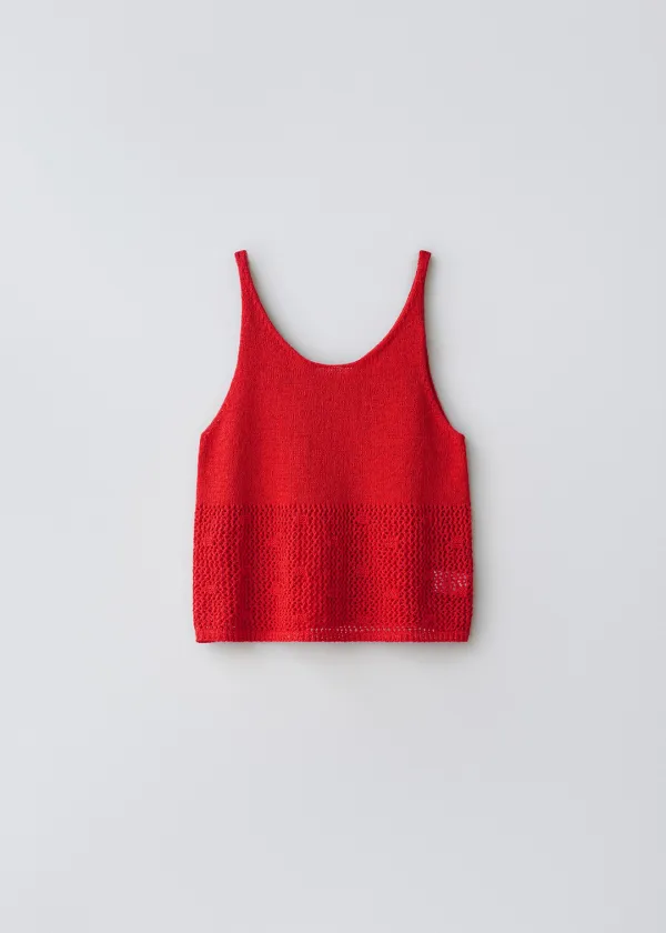 Lizzy knit sleeveless (red)
