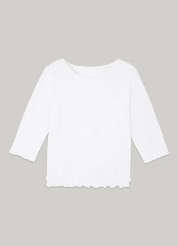 comos 1426 frill-line T-shirt (ivory)