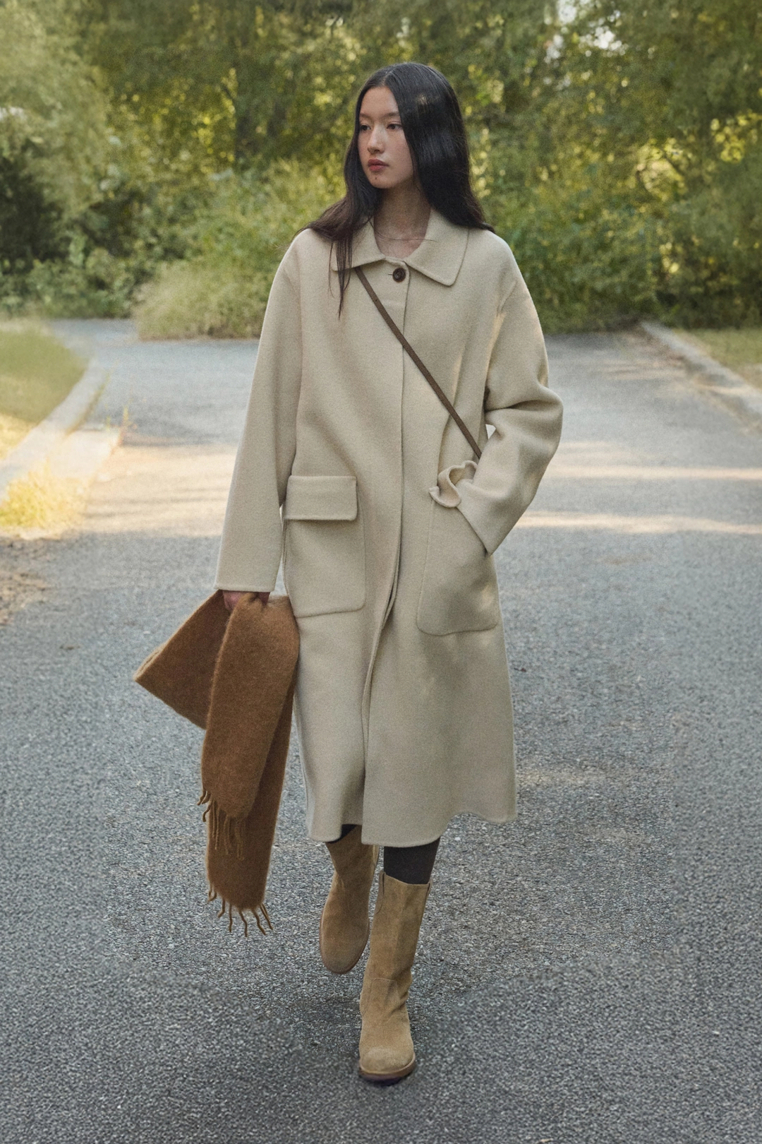 세이지먼트 HALEDON LONG WOOL HAND COAT_BUTTER 상품 이미지 2