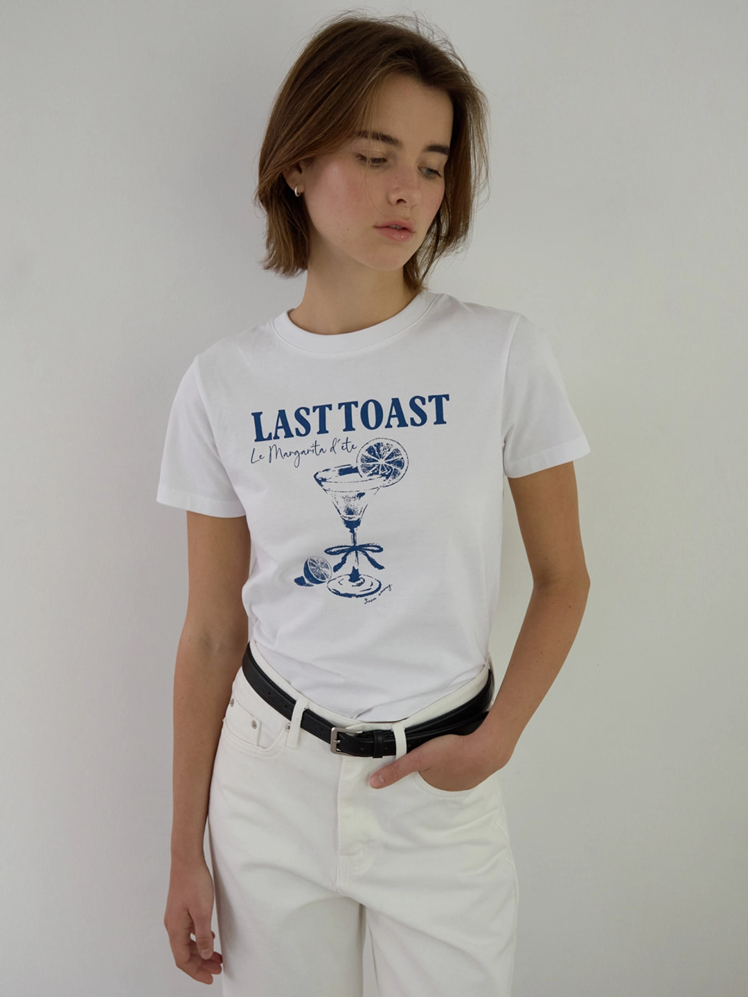 어몽 A LAST TOAST TEE_WHITE 상품 이미지 3