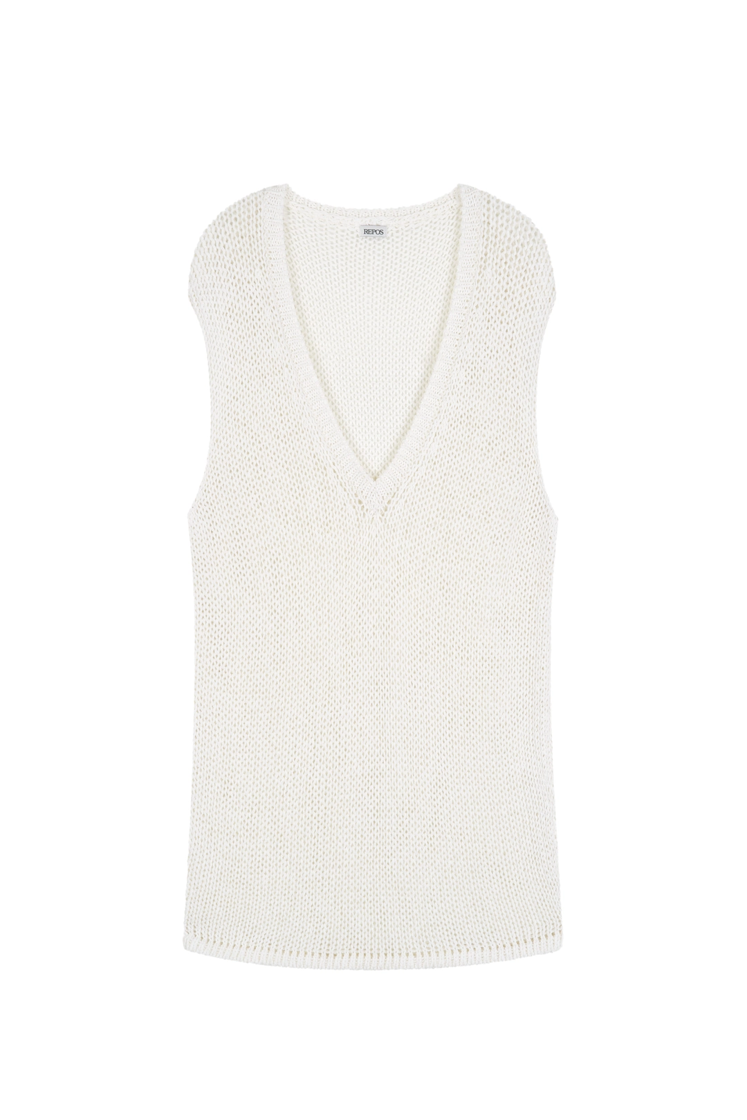 리포스 OVERSIZED PAPER COTTON VEST (IVORY) 상품 이미지 1