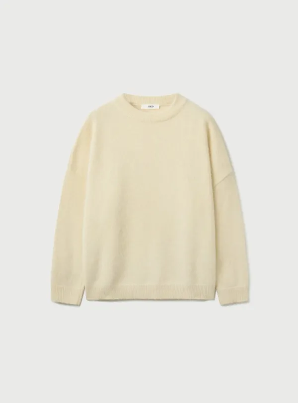 ANGORA HALFNECK KNIT - BUTTER