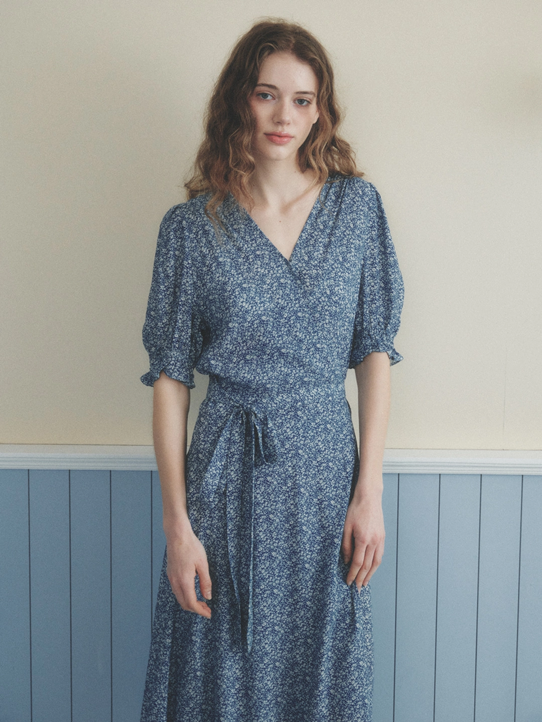 르니나 JANE flower lap dress_sky blue 상품 이미지 2