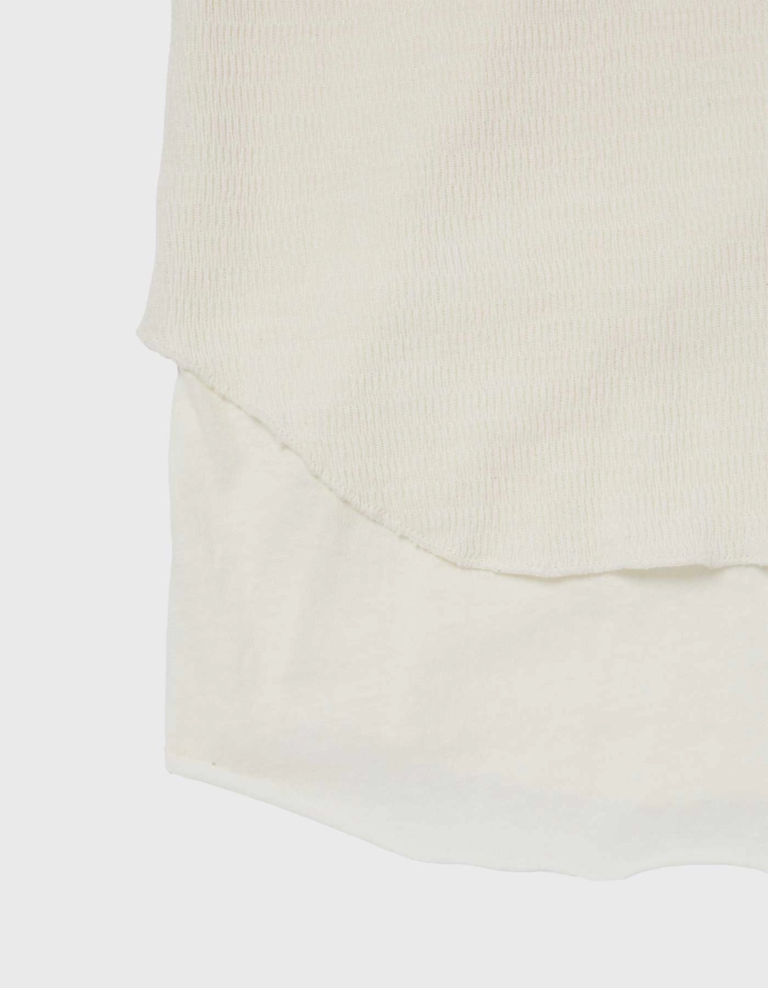 헤리티지플로스 WAFFLE MESH LAYERD TANK TOP / Ivory 상품 이미지 3