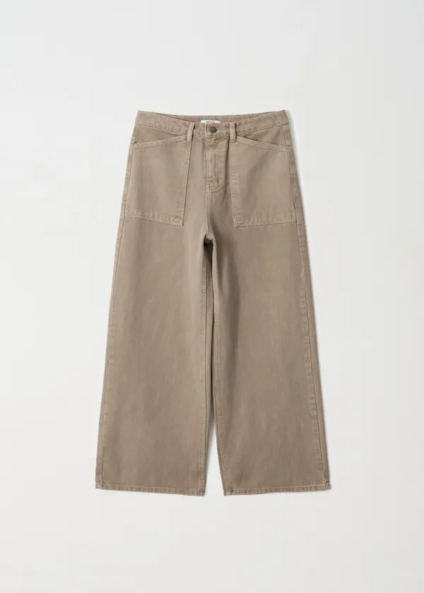 [9th] Dyeing Patch Pocket Denim_Beige