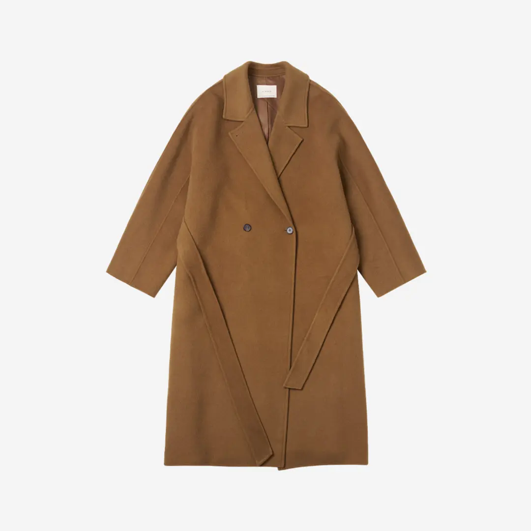 시야쥬 SIOT4129 캐시미어 블렌드 핸드메이드 코트_Camel brown 상품 이미지 1