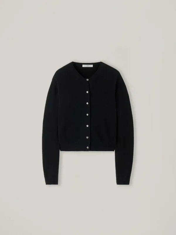 Bonnie cashmere knit cardigan - Black
