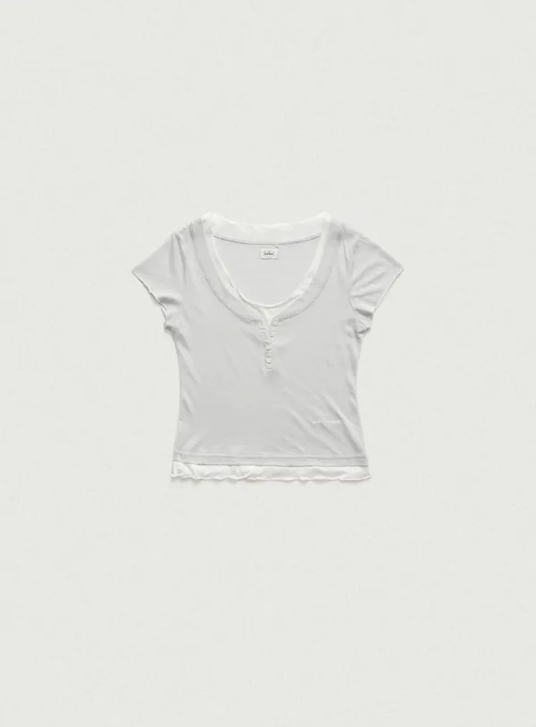 Noah Slim Layered Tee_Light Blue