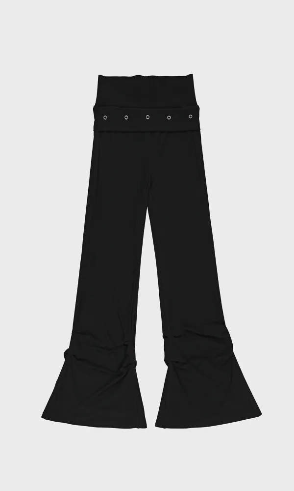 Unfold Tuck Boots cut Trouser_Black