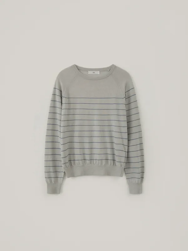 Hemp Stripe Knit - Gray