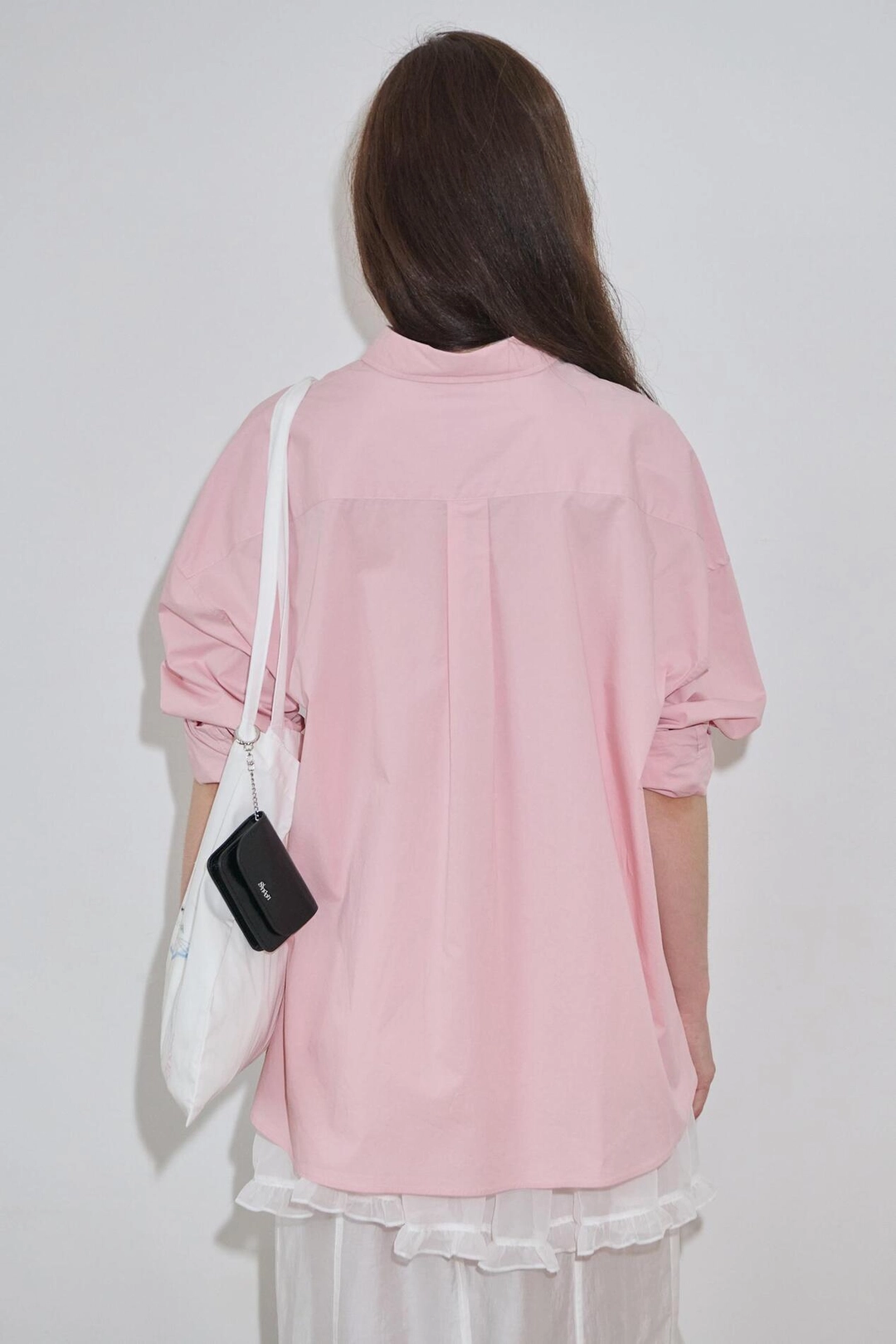 시눈 Basic Over Fit Shirt (Pink) 상품 이미지 2