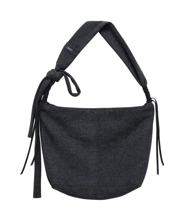 Rolling Knit Big Bag-Charcoal