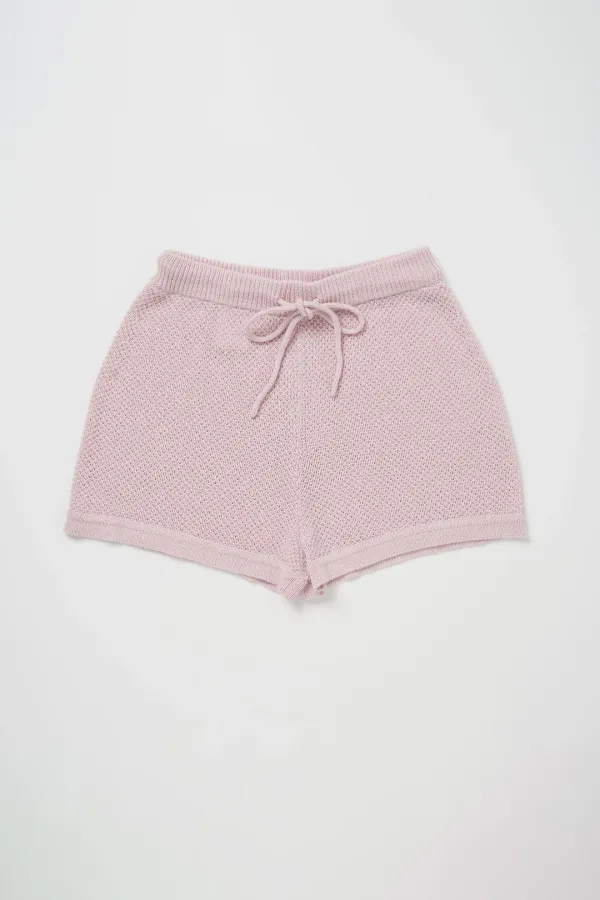 Via Dale knit shorts (Light pink)