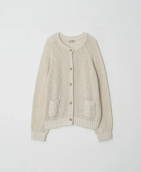 [2차] Net Cotton Cardigan_IVORY