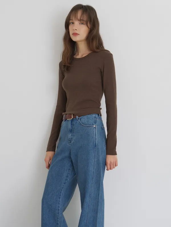 [Reopen Sale] 앙고라 데일리 티셔츠 (브라운ver)