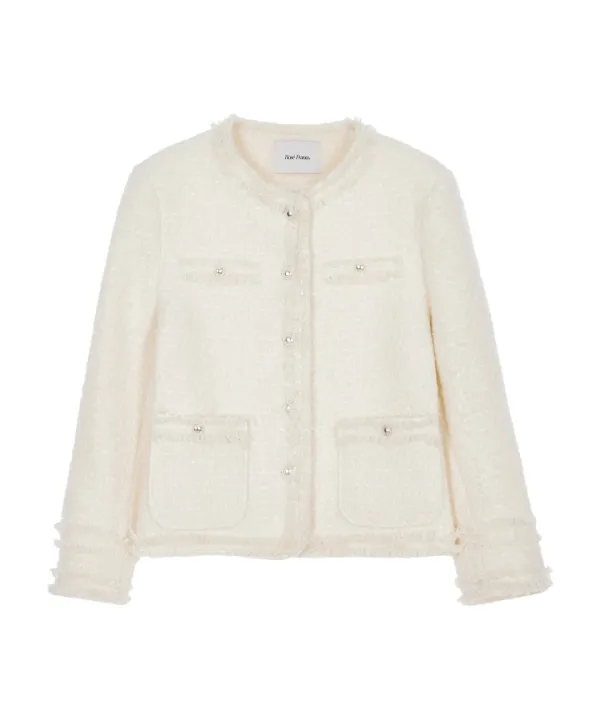 Glory Wool Tweed Jacket [Ivory]