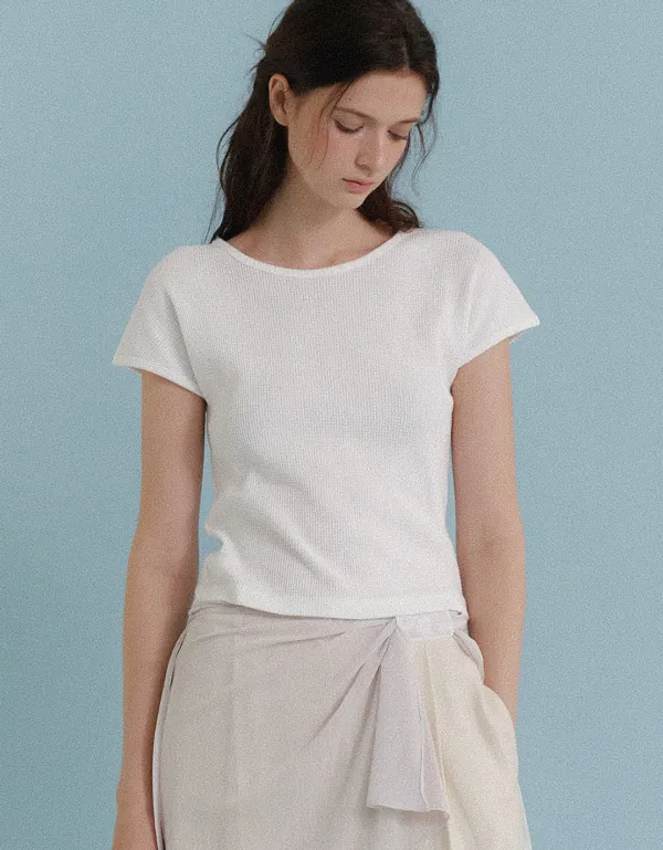 [REFURB] Waffle Basic T-Shirt (Ivory)