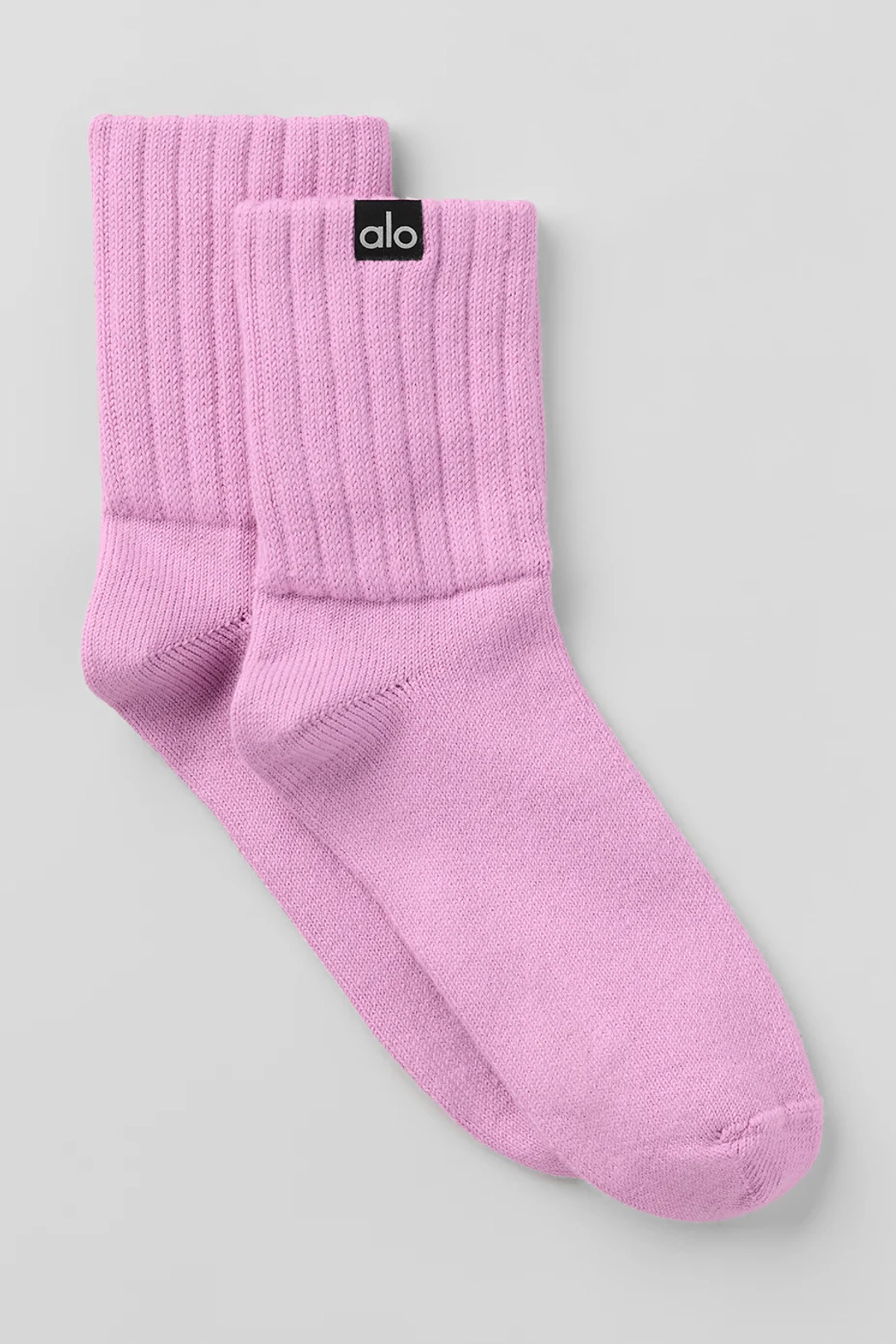 알로요가 Unisex Half-Crew Scrunch Sock - Candy Heart Pink 상품 이미지 1