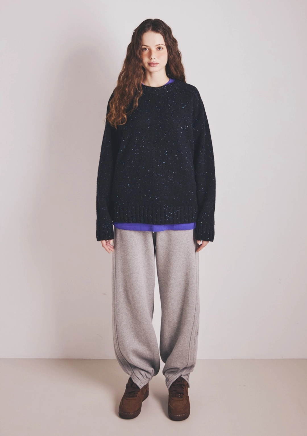 오픈도어 Vintage Melange KNIT NAVY 상품 이미지 1