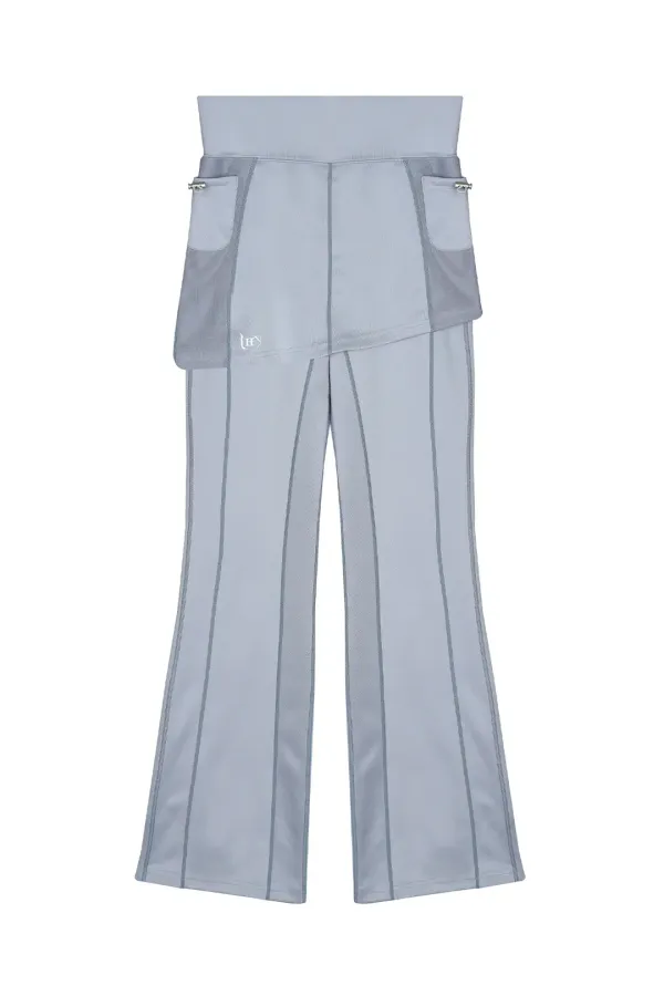 LOGO PATCH SKIRT PANTS GRAY