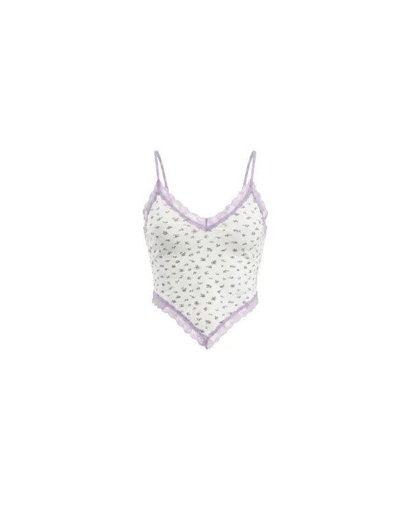 Romance flower sleeveless - White