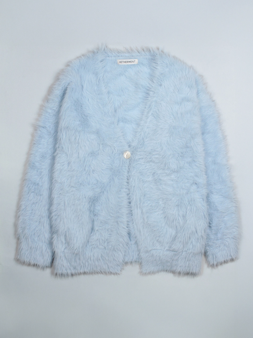 헤더먼트 teddy pocket cardigan (ice blue) 상품 이미지 1
