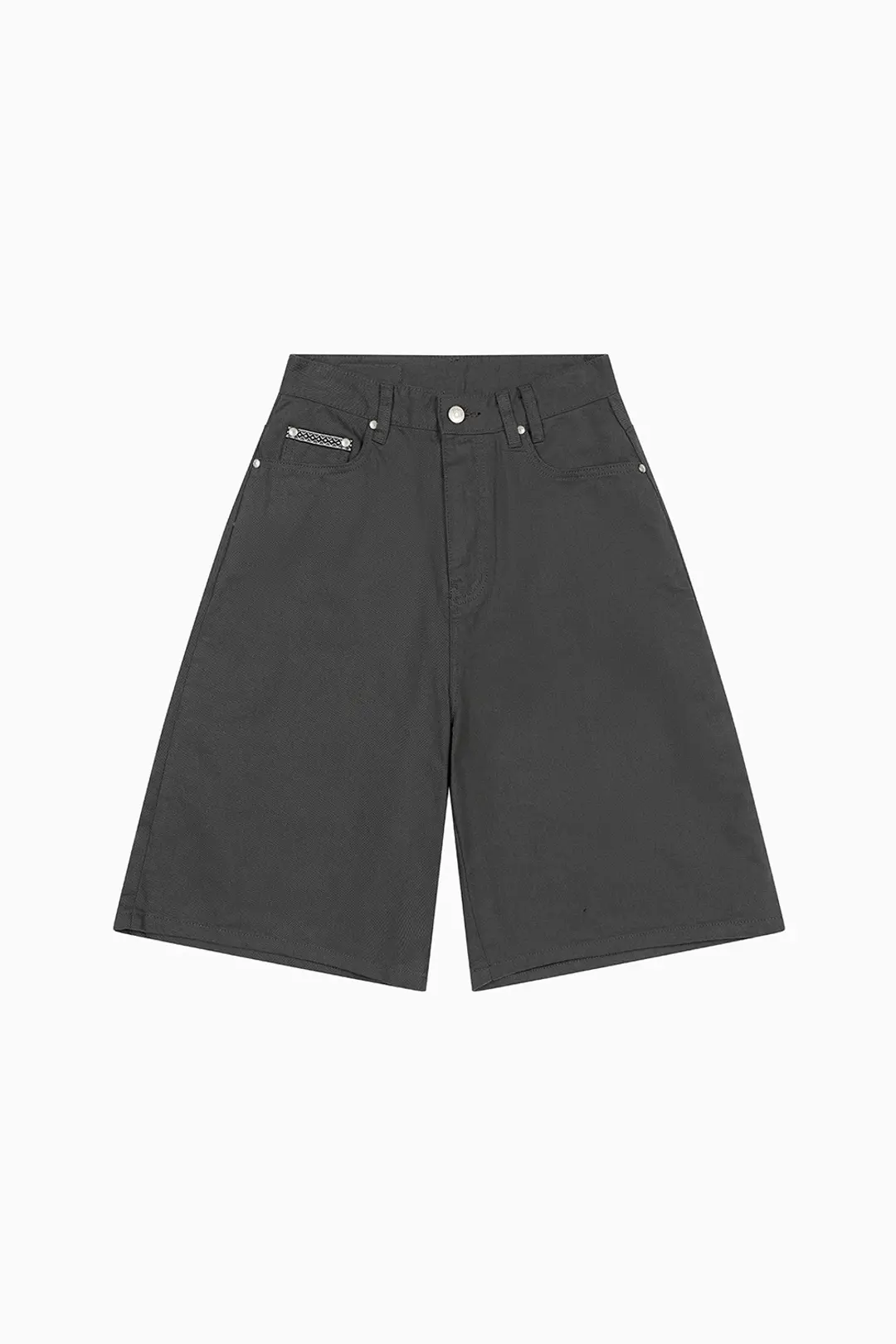 오헤시오 BERMUDA COTTON PANTS, CHARCOAL 상품 이미지 3